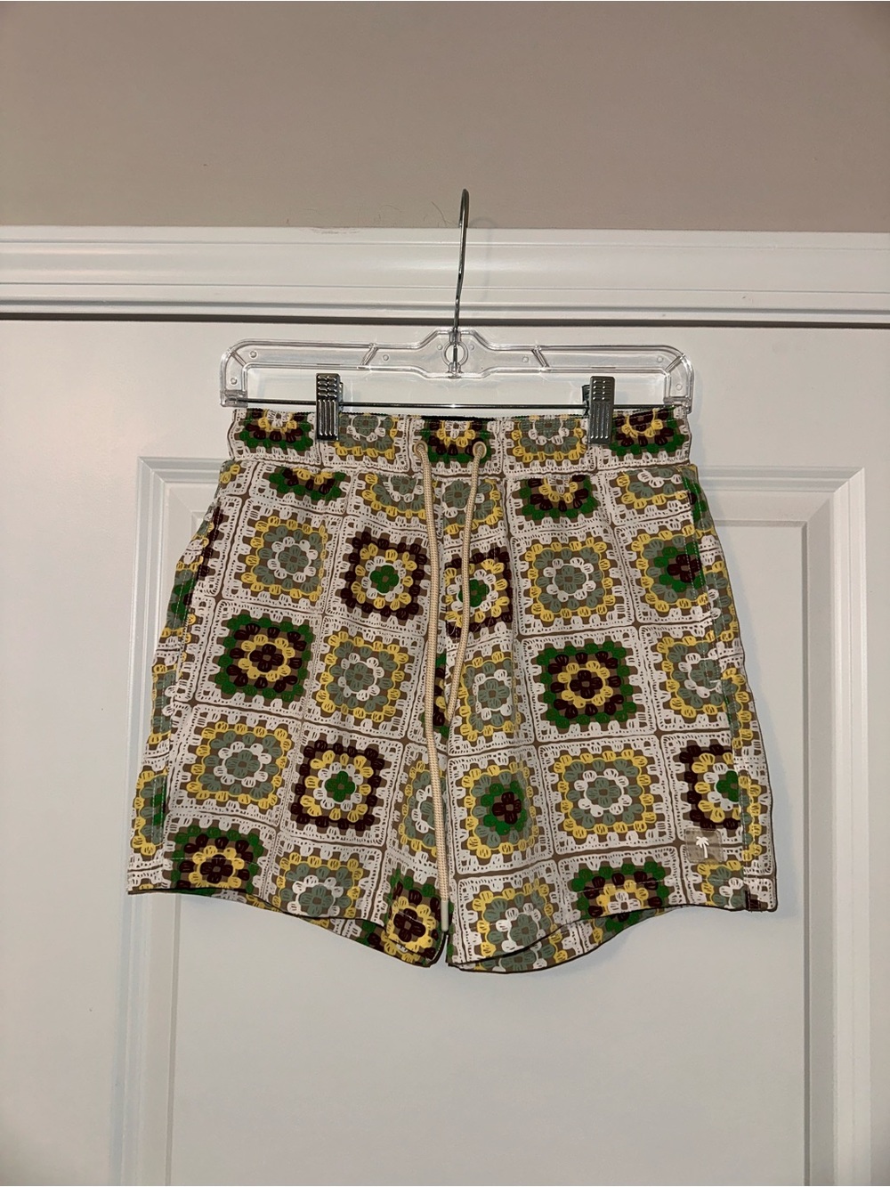 Malibu by Drill Clothing Co Crochet-Pattern Pull-On Men’s Swim Trunks